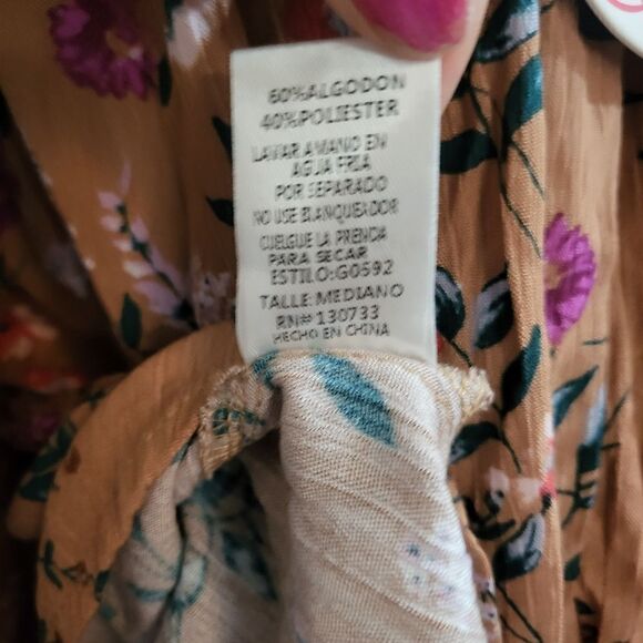 Umgee floral off the shoulder top for women, size M - Picture 9 of 10